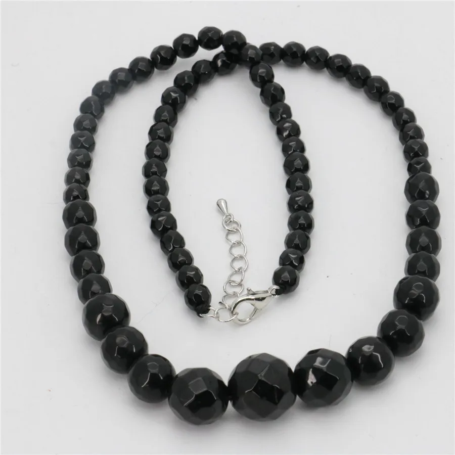 Новинка Классическая Женская подходящая ко всему ожерелье с гранеными бусинами