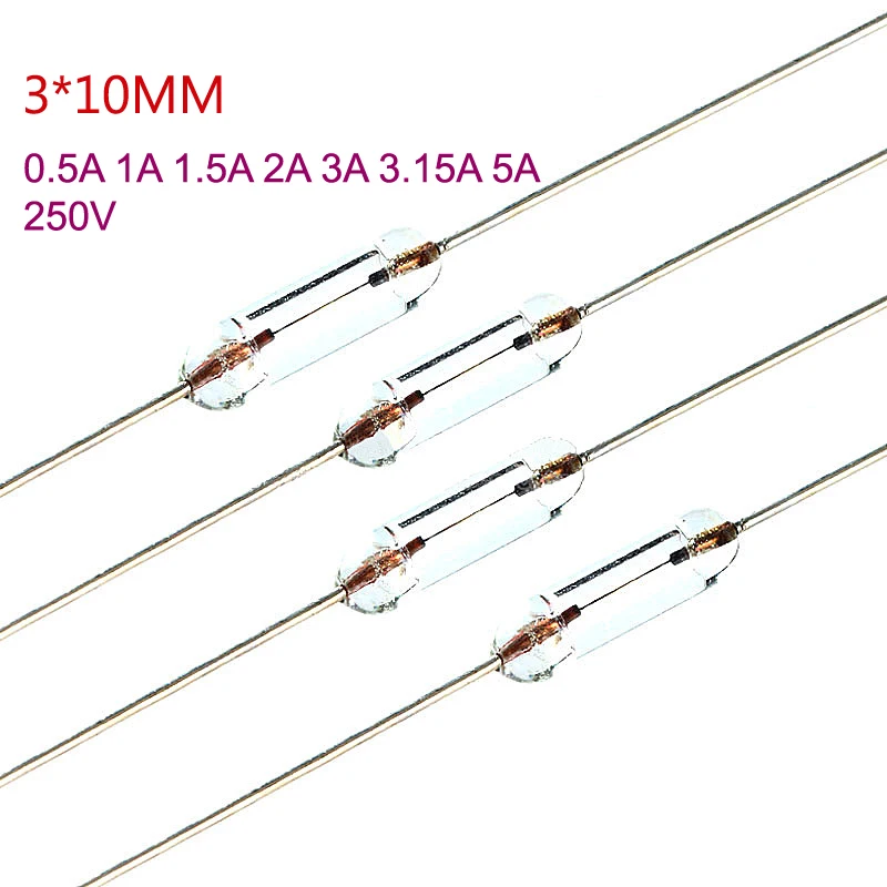 

Предохранители стеклянные трубчатые JangZ-Fun 3*10 мм 0.5А-5А 250В