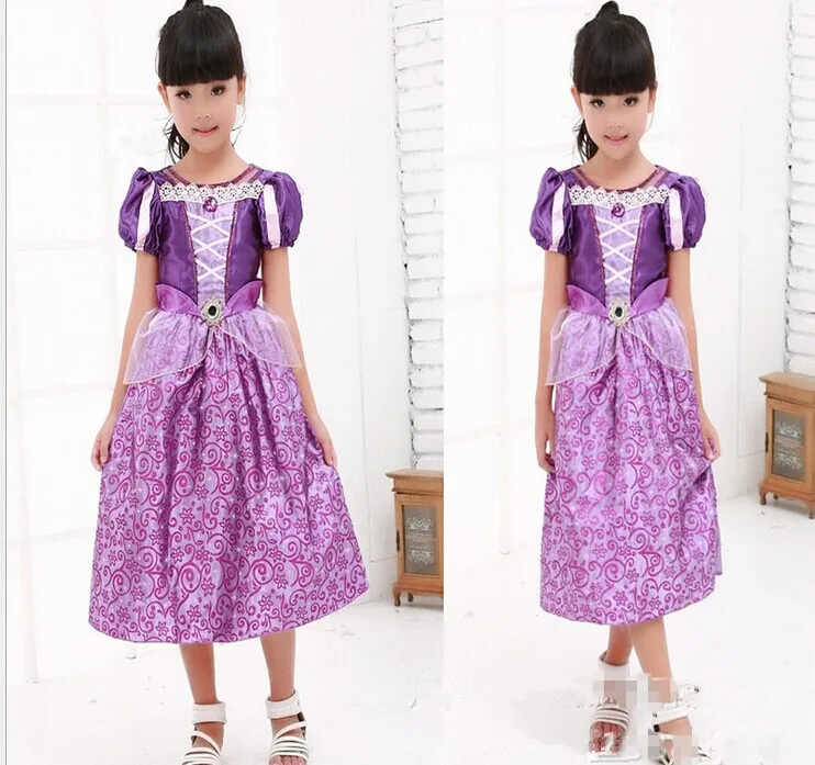 Бесплатная доставка элегантные Детские костюмы принцессы новый дизайн детское