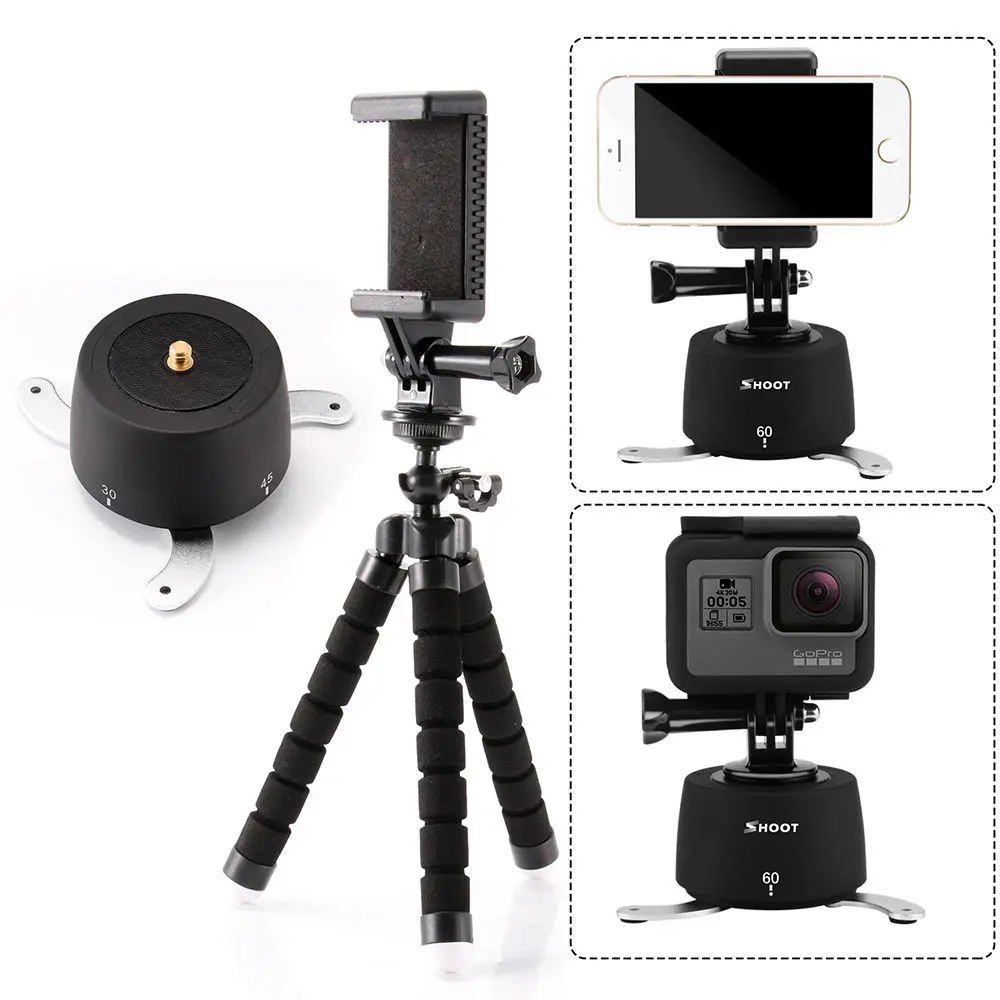 Штатив стабилизатор с поворотом на 360 градусов для Gopro 4 5 DSLR телефона|tilt head|stabilizer