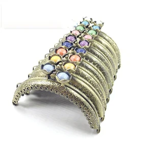 Винтажная элегантная цветная пряжка в форме лотоса с резными краями, женская маленькая сумка для монет, металлическая застежка, рама для кошелька сделай сам 10 шт.лот