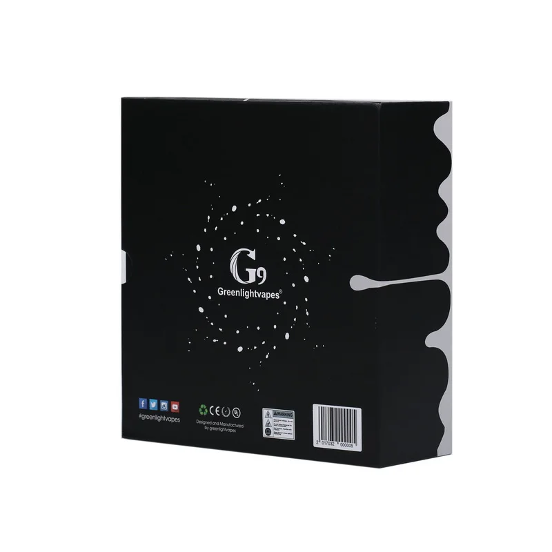 Greenlightvapes G9 TC PORT wax dab rig oil Portable enail vaporizer with glass pipe Temperature Controller bubbler |