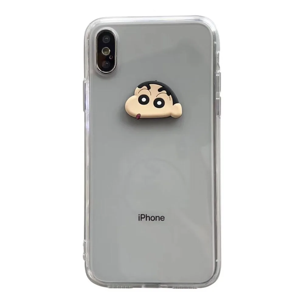 ORYKSZ 3D Crayon Shin Chan чехол для телефона iPhone XR X XS Max чехлы iphone 8 7 6S Plus силиконовый ультра