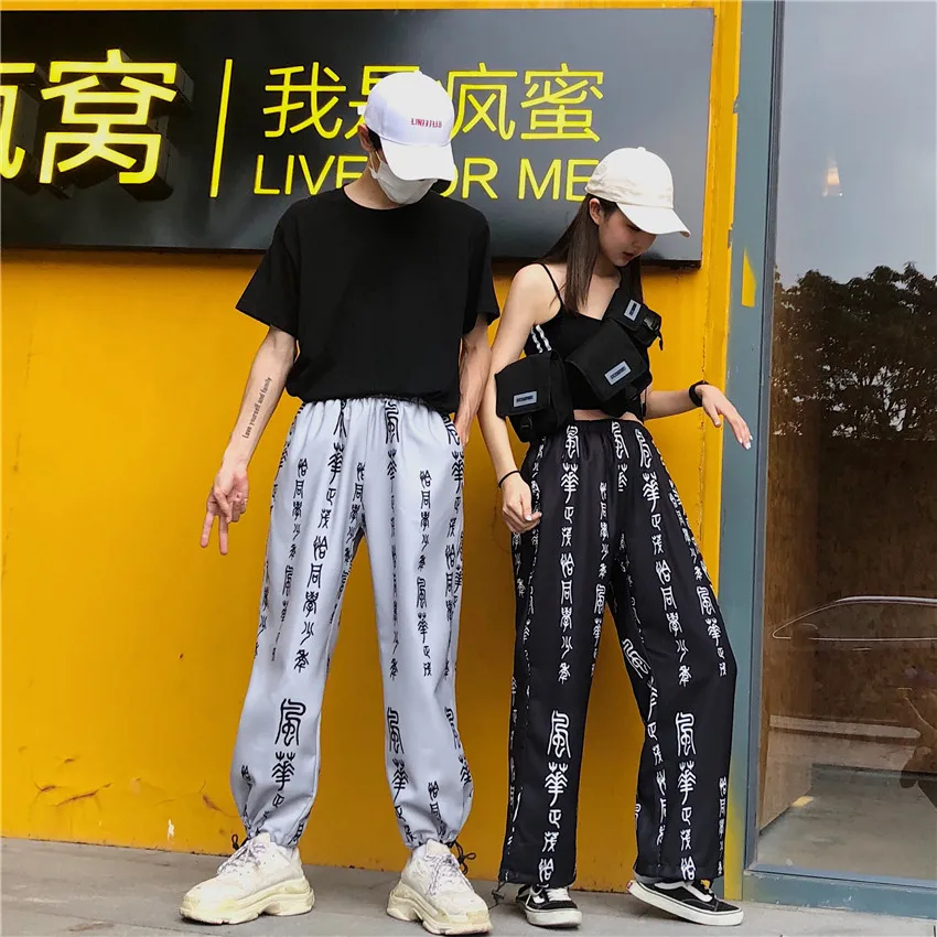 Pantalon femme Повседневные осенние японские Harajuku стиль bf винтажные свободные широкие брюки с высокой талией брюки pantalones mujer