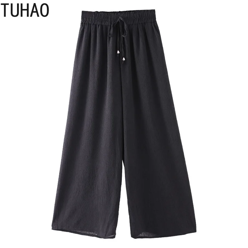 Женские офисные шифоновые брюки TUHAO длиной до щиколотки размера плюс 10XL 8XL 6XL 4XL с
