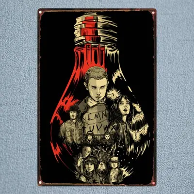 Странные Вещи жестяная вывеска инопланетянин Винтаж Placas Decorativas стены паб кафе домашнего искусства Декор гараж Куадрос DU-1225 - Цвет: DU1133