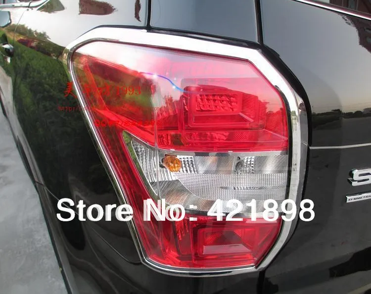 

For Subaru Forester 2013 2014 2015 2016 ABS Chrome Tail Light Lamp Cover Trim 2 pcs