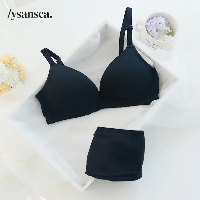 Комплект женского хлопкового нижнего белья с чашками пуш ап|brassiere set|bra suitunderwear bra |