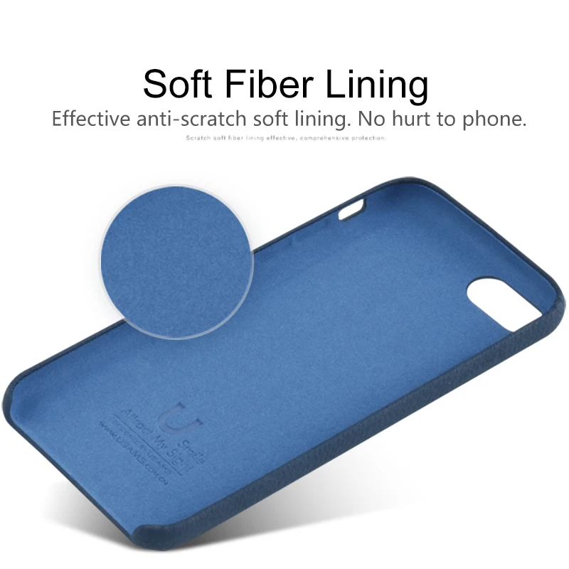 Чехол для iPhone 7 USAMS роскошный чехол из искусственной кожи plus с текстурой личи