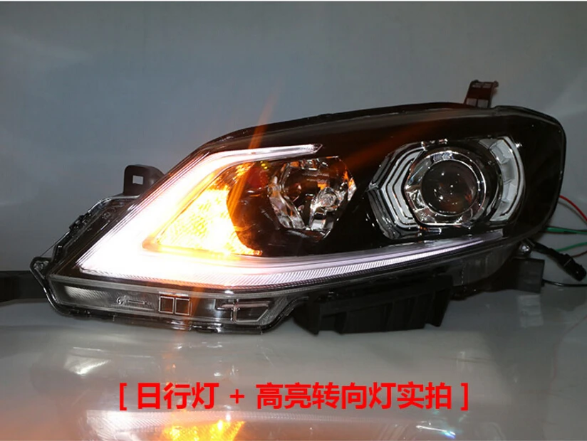 HID 2014 ~ 2015/2016 2018 Стайлинг автомобиля фары Tiida Micra Titan versa Room sentra Tsuru stagea RogueTiida передняя