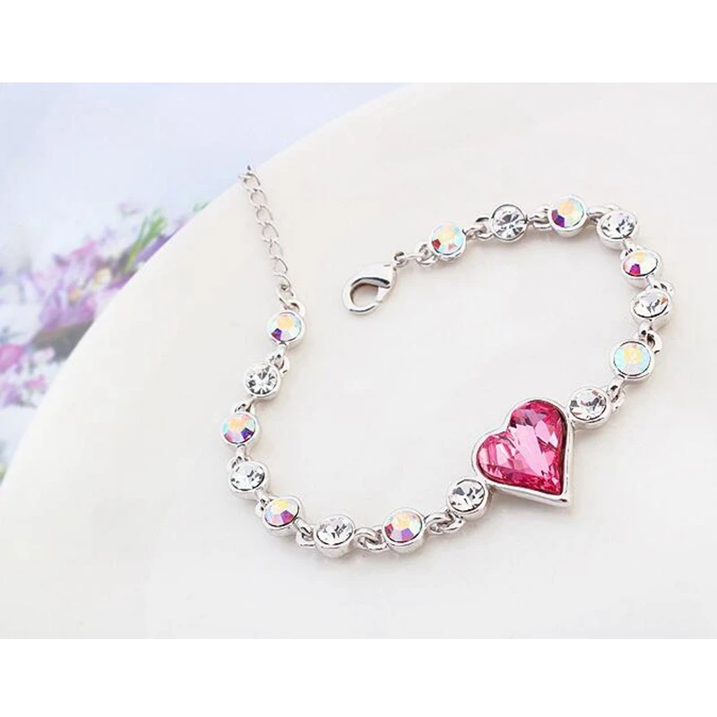 Labekaka браслеты украшенные кристаллами от Swarovski изысканные универсальные ювелирные изделия для женщин офисная карьера ювелирные изделия