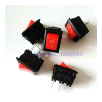 100pcslot 1521mm 2 pin 6a 250v spst snap in push button rocker switch