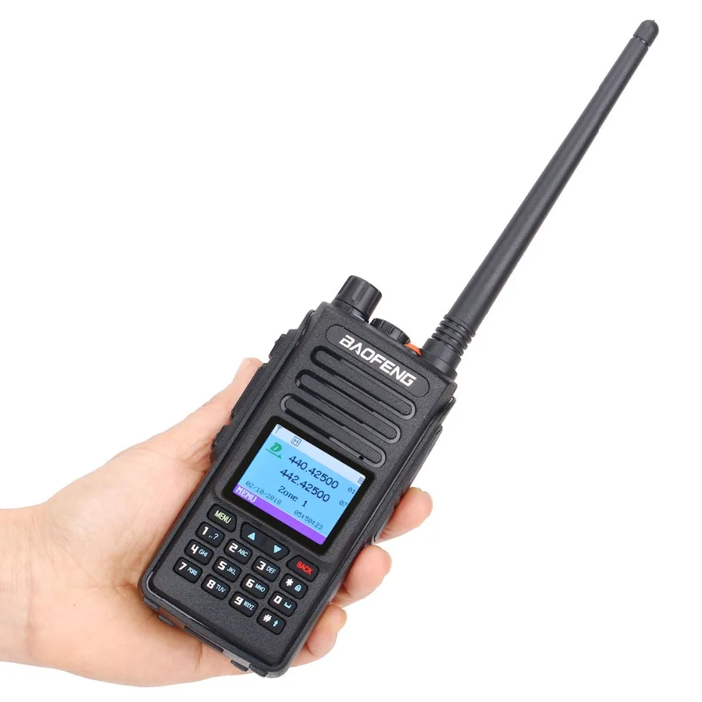 Портативная рация Baofeng DM 1702 (GPS) 2 шт. VHF UHF два диапазона DMR слота времени 1 и цифровая