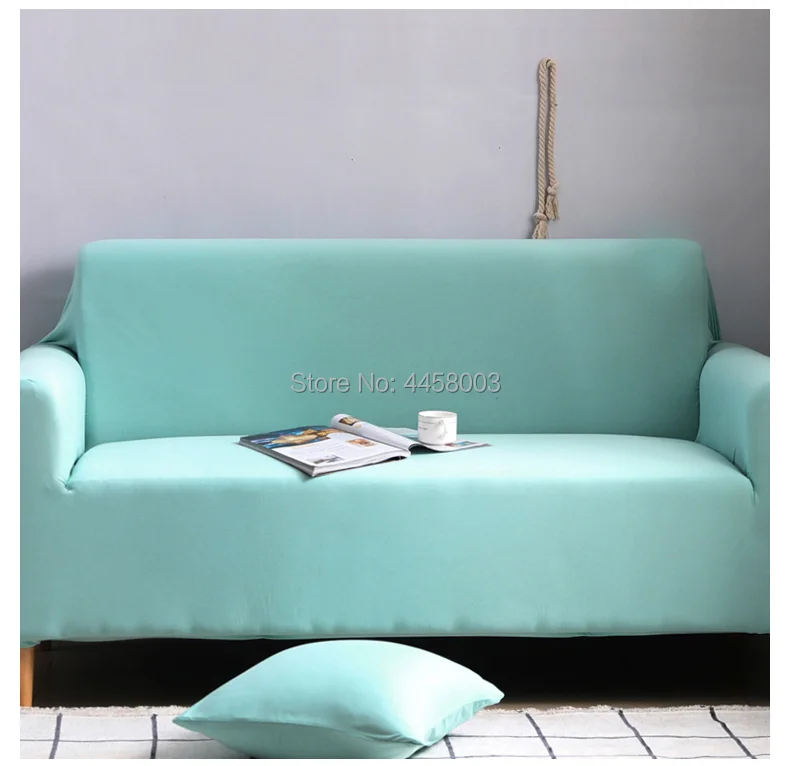Эластичный чехол на диван 1/2/3/4-Seater Чехлы для кресел Чистый цвет диванных чехлов для диван в гостиной крышка Разноцветный, дополнительно