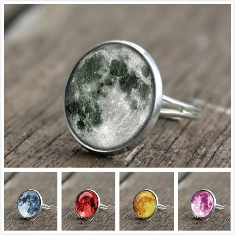 2020 новые полнолуние кольца для женщин ручной работы DIY Ювелирные изделия стекло
