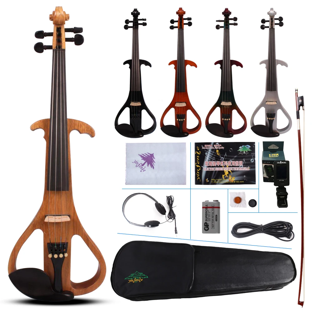 4 струны электрическая скрипка электрогитара форма Скрипка Лук чехол Большой