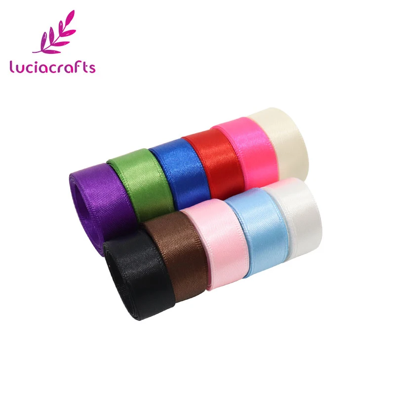 Lucia Craft однотонная Рождественская атласная лента материал для шитья ручной