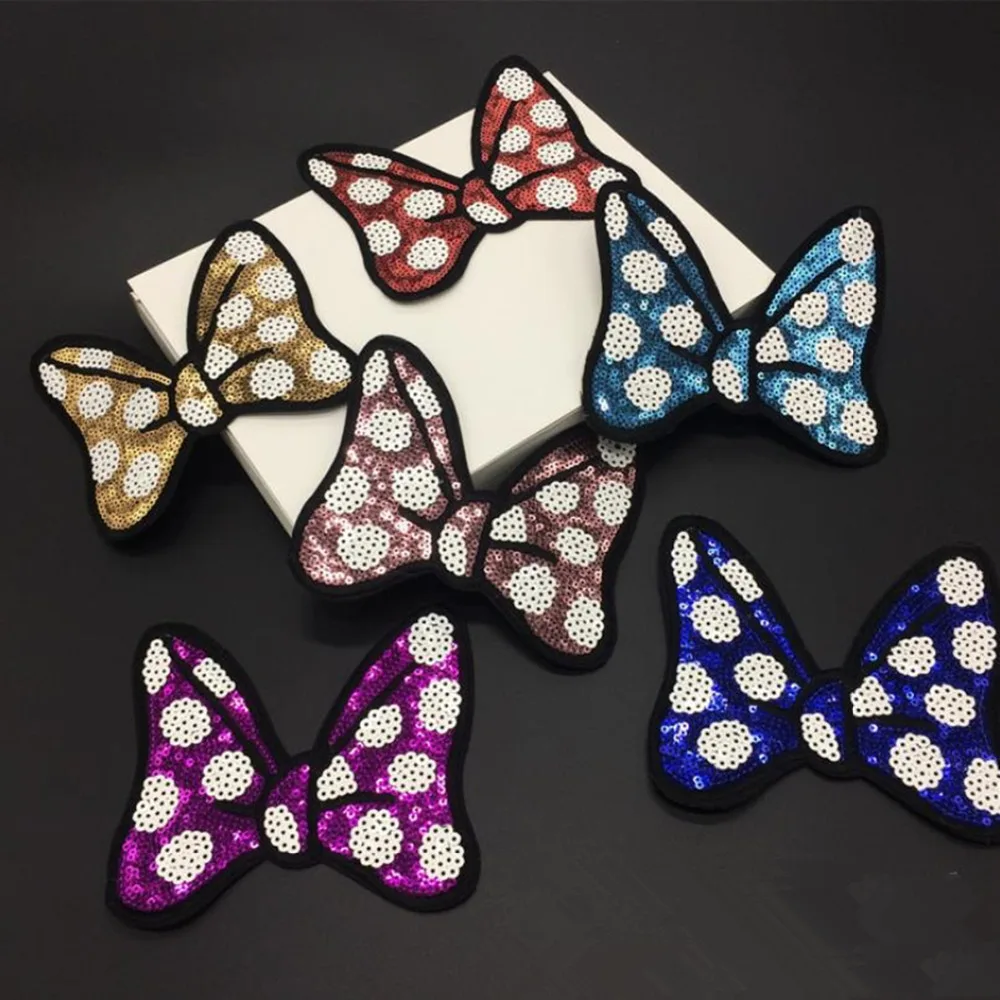 DoreenBeads/Патчи с блестками и бантом 13х11 5 см наклейки металлическими наклейками для