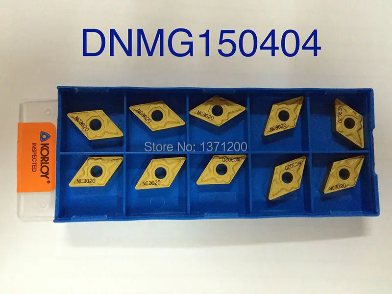 Korloy DNMG150404-HM NC3020 карбидная вставка с ЧПУ новинка 10 шт./партия для ЧПУ-станка