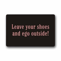 custom funny rubber door mat leave your shoes and ego outside doormat indooroutdoor floor mat