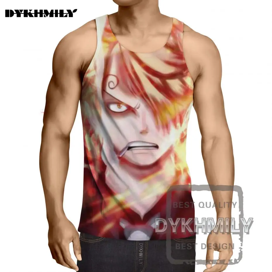 Dykhmily one piece Аниме персонаж 3d печати без рукавов одежды Уличная Повседневная