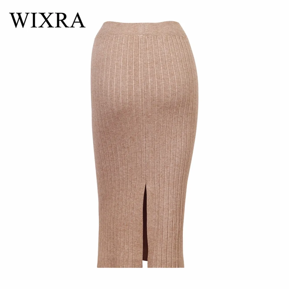 Базовые юбки карандаш Wixra весна осень 2018 длинные женская сексуальная облегающая
