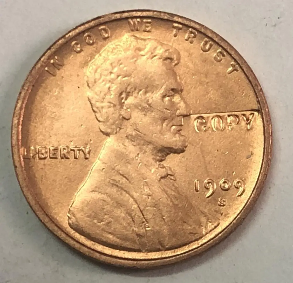 1909-S VDB Соединенные Штаты 1 цент "Lincoln-Wheat Ears Reverse"