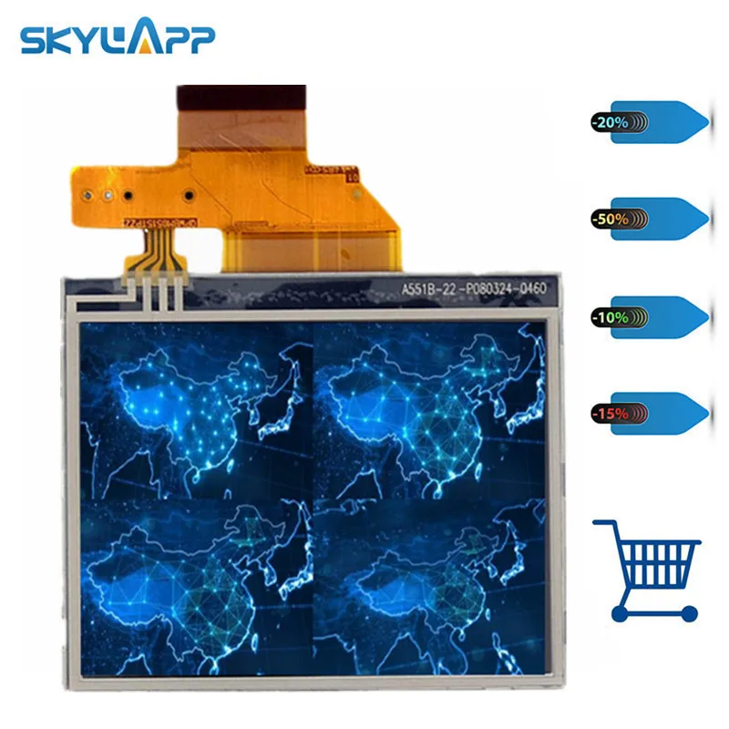 ЖК экран Skylarpu 3 5 дюйма для Garmin Nuvi 200 255 260 270 275 1200 1240 1250 LQ035Q1DH01 панель дисплея