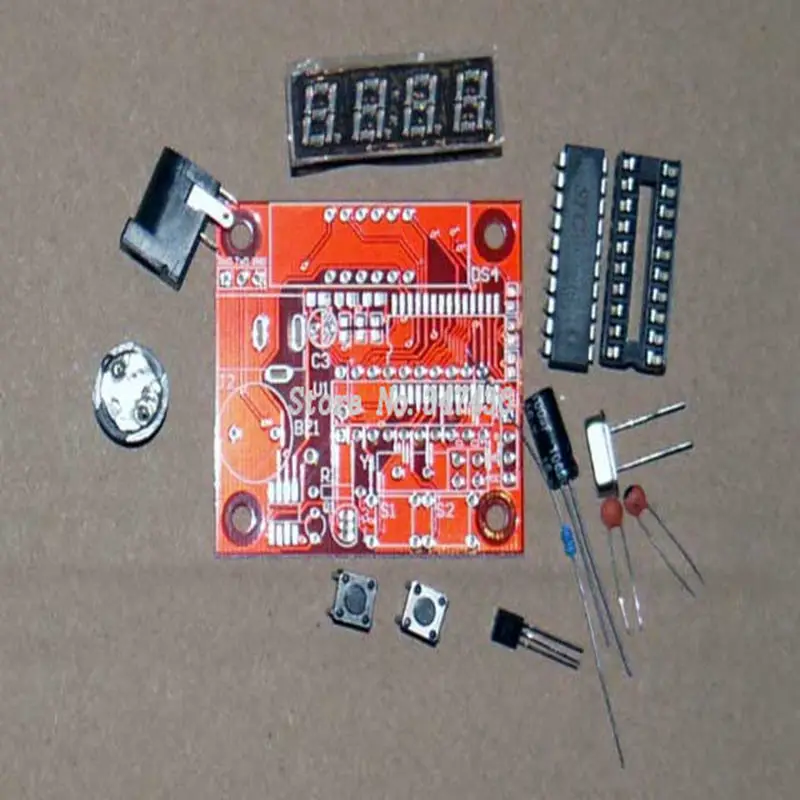 Sc 91 4 MCU цифровые часы электронные схема делает комплект PCB DIY полный набор
