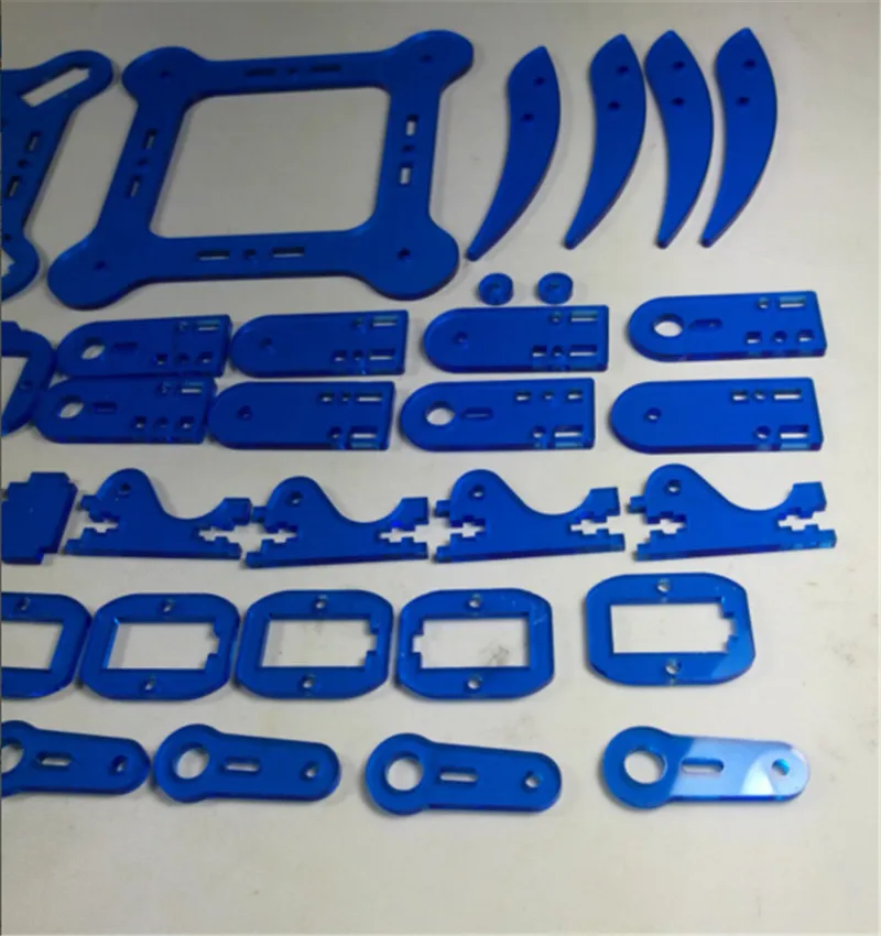 Swсоздатель DIY mePed V2 четверногий робот набор акриловых тарелок 3 мм синий цвет