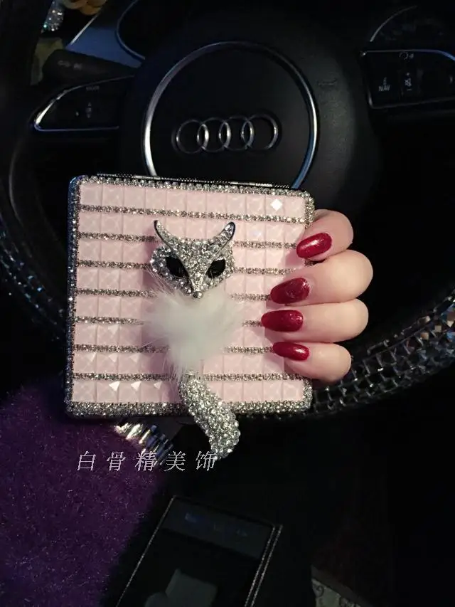 Can Hold 20 Cigarettes Pure Handmade Diamond Bling High Quality Lady Cigarette Cases Gift | Дом и сад