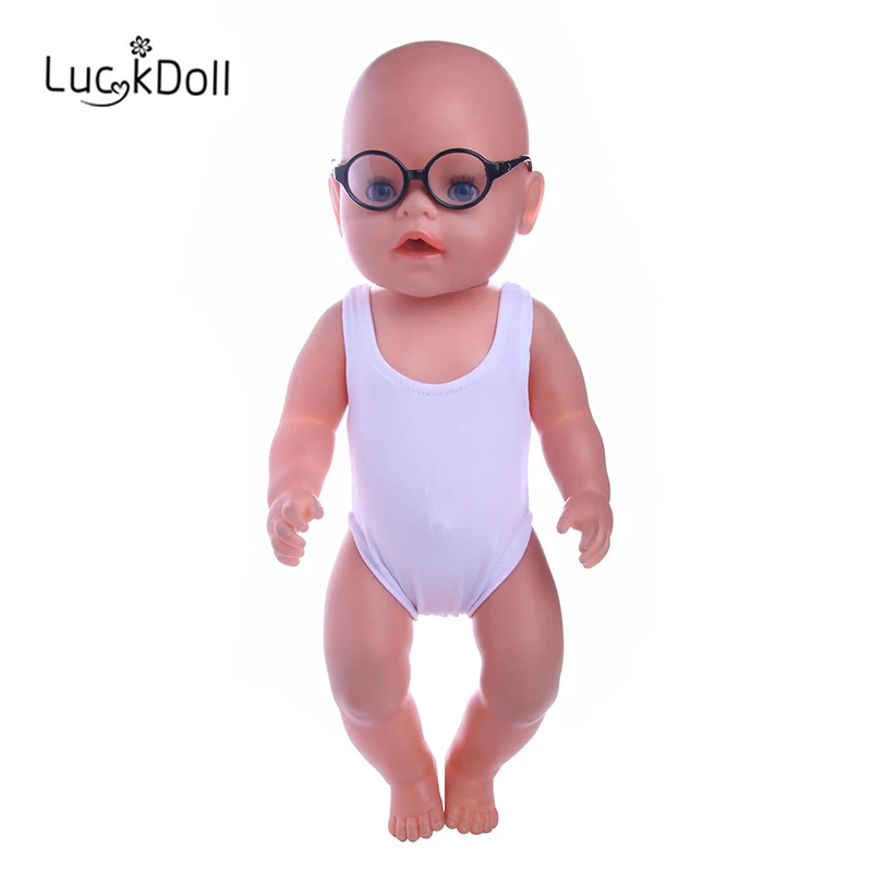 Круглые очки LUCKDOLL однотонные подходят для детей размером 18 дюймов размер 43 см
