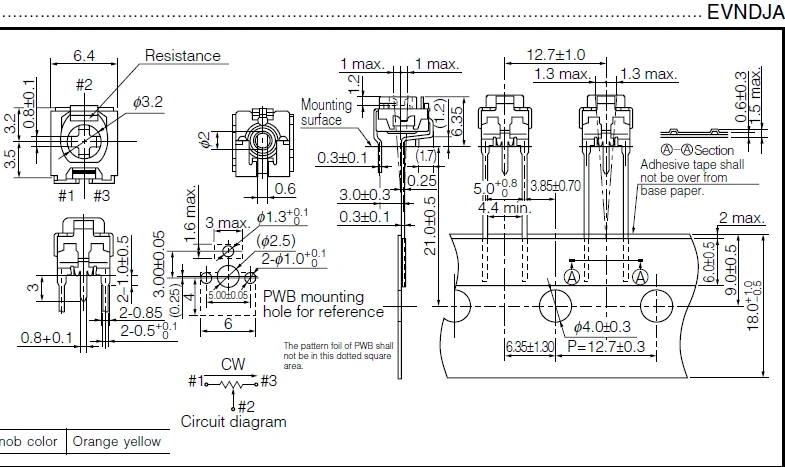 

Original new 100% EVNDXAA03B22 adjustable resistance 200R 201 variable resistance (Inductor)