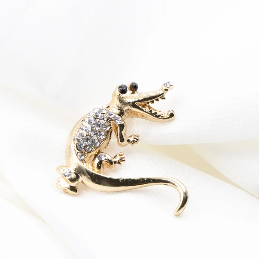 Charms Gold Color Animal Shape Pin and Brooch Zinc Alloy Breastpin Rhinestone Halloween Christmas Party Gifts Jewelry A653 | Украшения и