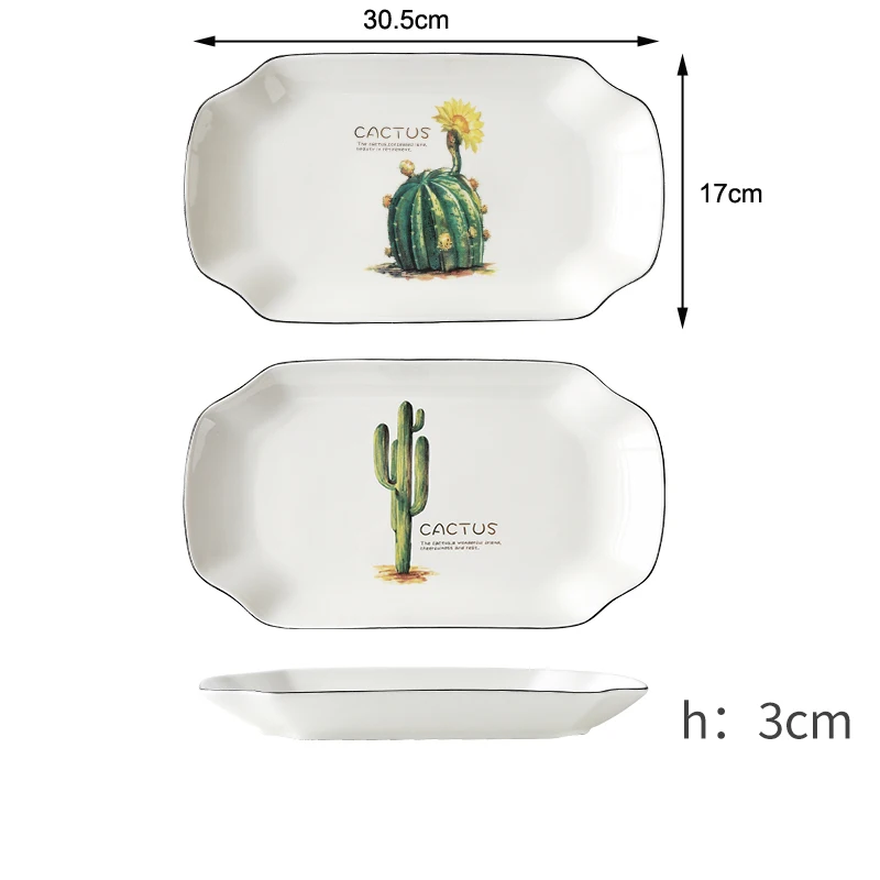 2PCS 1set 4 шт. японский завод керамическая посуда бытовая Высокая кость Китай креативная тарелка столовая тарелка Западная Посуда для фруктов тарелка для салата - Цвет: 2PCS 1set