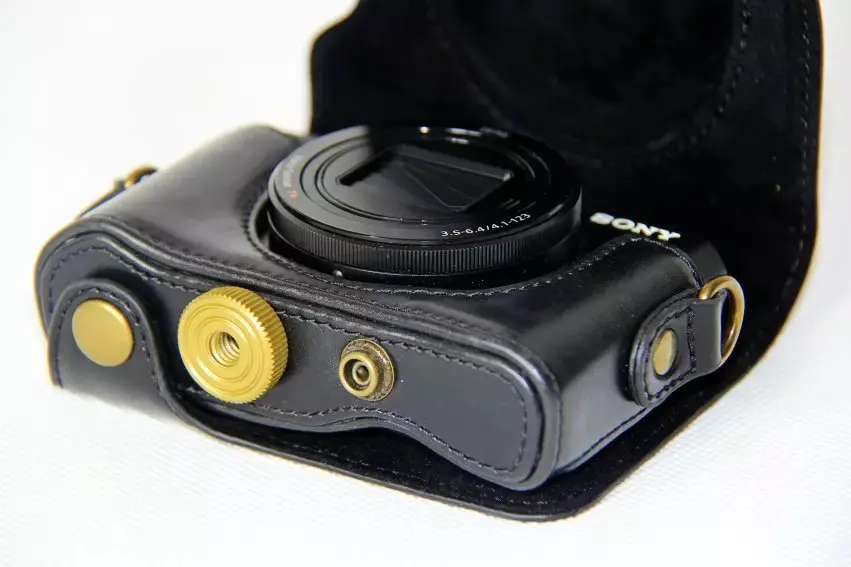 Кожаный чехол для цифровой камеры SONY Cyber-shot DSC-HX90V HX90 WX500