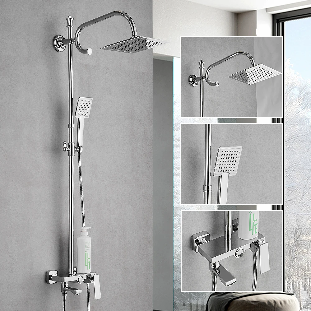 Смесители для душа латунный кран ORB ванны круглая трубка одна ручка верхний