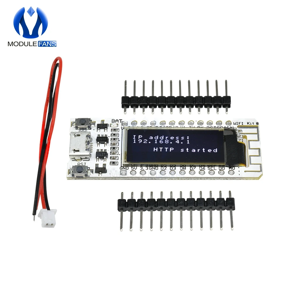 ESP8266 WIFI 0 91 дюймов 128*32 цифровой OLED CP2014 32 Мб флэш Интернет вещей макетная плата PCB