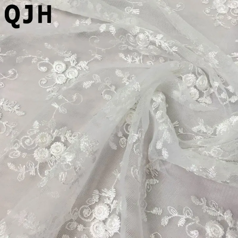 1 ярдов QJH новейшая сеть французский кружевной материал Высококачественная