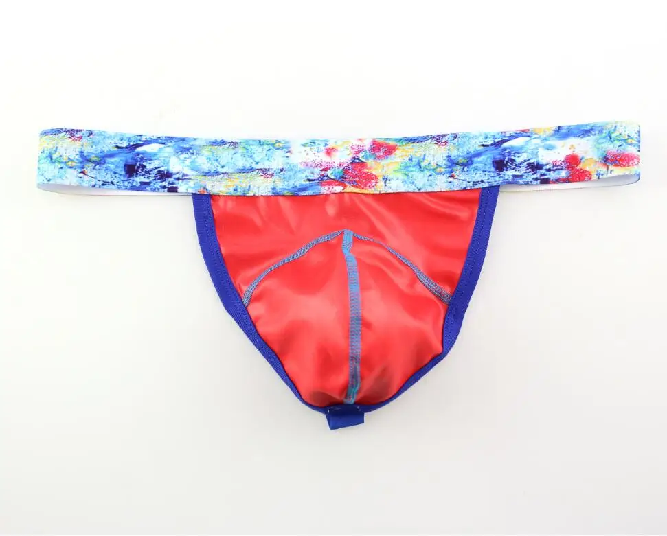 Мужские стринги сексуальные искусственная кожа u-образные с низкой талией