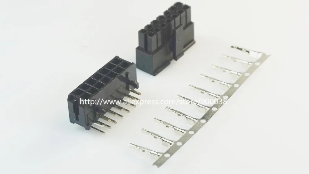 

50 sets Micro-Fit connector 3.0mm 2x7 Pin 14 P Wafer right angle Plus Receptacle Housing and terminal 43025 / 43045