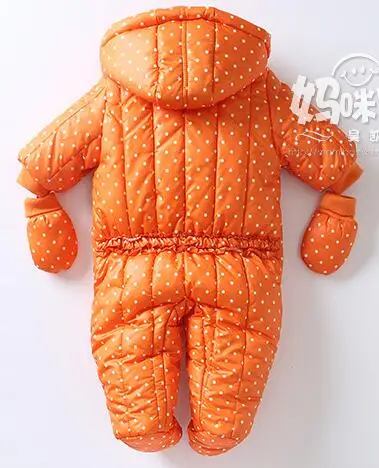 2018 зимняя одежда для маленьких девочек толстые теплые комбинезоны стеганый