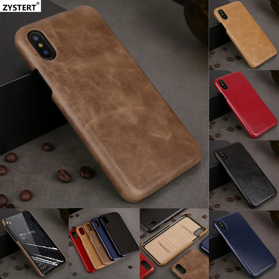 Чехол для iPhone X чехол из воловьей кожи + ПК тонкий мужской ударопрочный жесткий