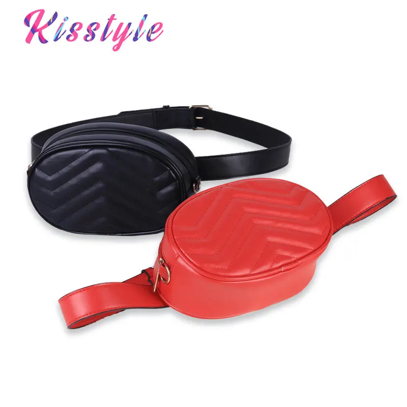 Kisstyle Женская поясная сумка Роскошные брендовые кожаные нагрудные сумки высокого