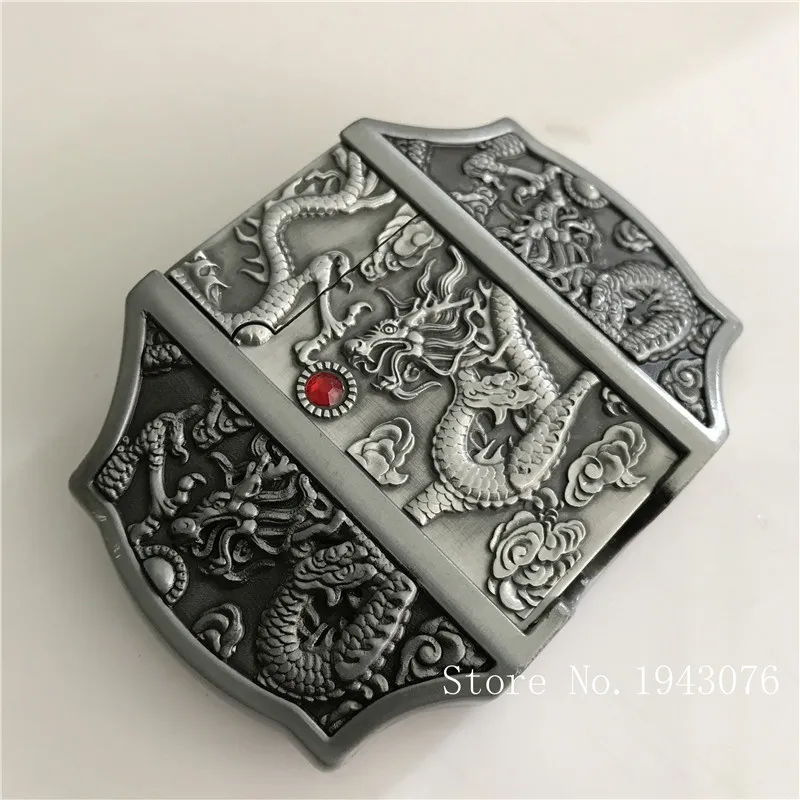 Розничная продажа новый стиль высокое качество 3D серебряная зажигалка с