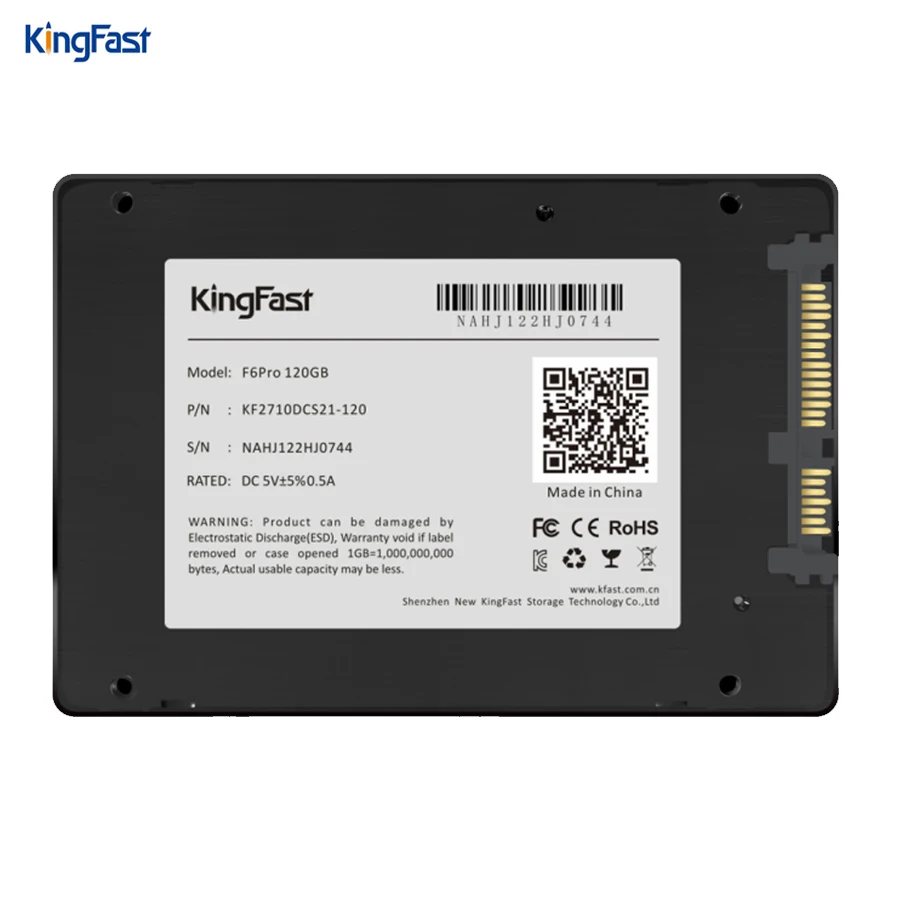 Kingfast сверхтонких металлических 2 5 &quotSATA III SSD ЖЕСТКИЙ ДИСК ВНУТРЕННИЙ 120 ГБ 240 480 1 ТБ