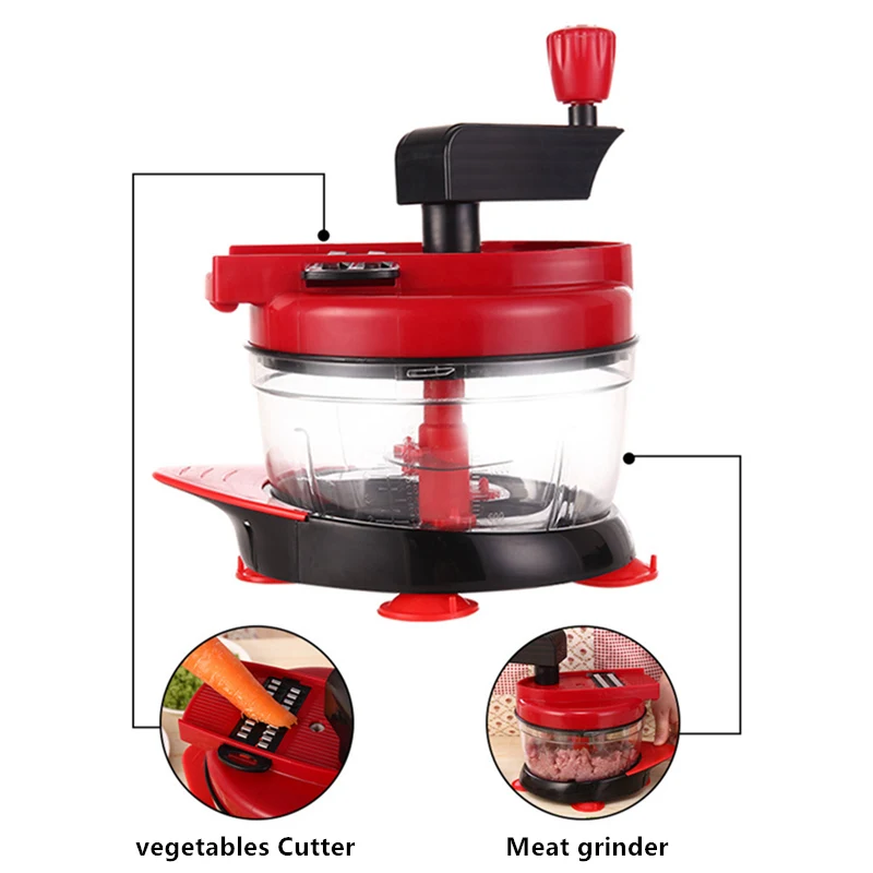 Multi-function Manual Vegetable Cutter Mandoline Slicer Meat Grinder Crusher Fruit Potato Carrot Chopper Kitchen Accessories