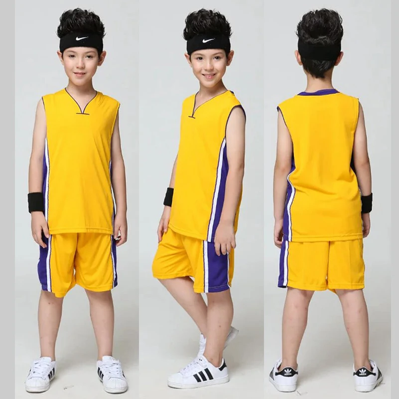 Пустой Баскетбол Джерси для обучения детей рубашка Шорты женщин комплект