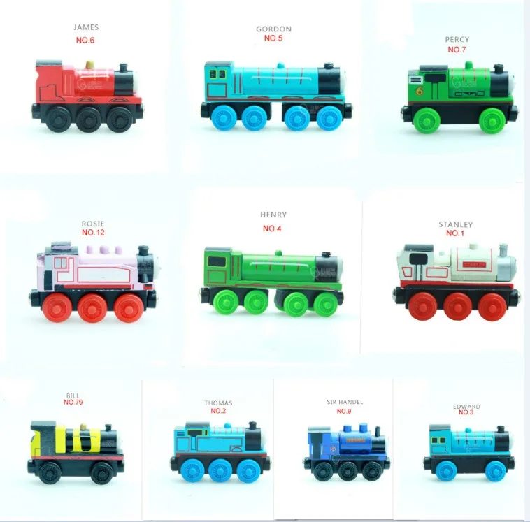 Деревянный поезд магнитные игрушечные поезда Танк двигатель Trackmaster игрушка для детей маленький автомобиль Рождественский подарок