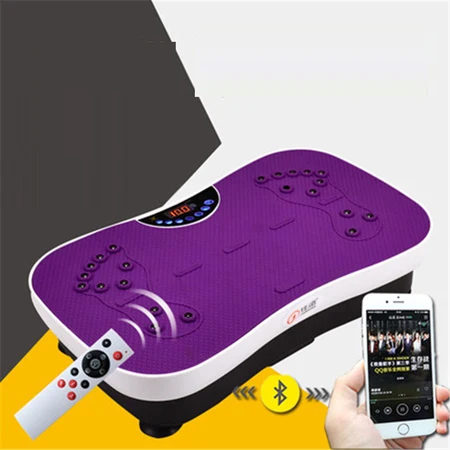 Фиолетовый JD-SZJ001 сжигание жира Вибрационный фитнес-массажер Вибрирующая пластина формирователь тела потеря веса мощность подходит CrazySlimming Device220V/50 hz - Цвет: Фиолетовый